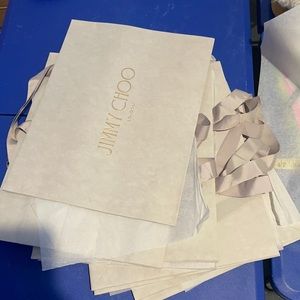 5 jimmy choo Authentic iconic shopping bag